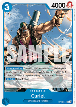 (044) One Piece TCG OP13: Carrying on his Will Single: Curiel (OP13-044)  Common