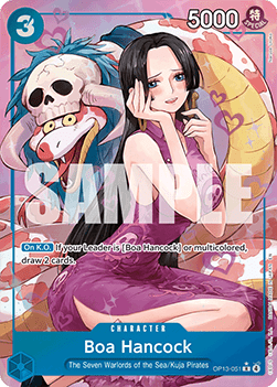 (051) One Piece TCG OP13: Carrying on his Will Single: Boa Hancock (OP13-051) (V.2)  Alternate Art