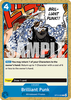 (059) One Piece TCG OP13: Carrying on his Will Single: Brilliant Punk (OP13-059)  Common