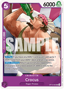 (062) One Piece TCG OP13: Carrying on his Will Single: Crocus (OP13-062)  Uncommon