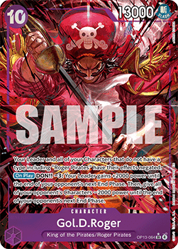 (064) One Piece TCG OP13: Carrying on his Will Single: Gol.D.Roger (OP13-064) (V.2)  Alternate Art