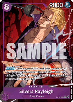 (066) One Piece TCG OP13: Carrying on his Will Single: Silvers Rayleigh (OP13-066) (V.2)  Alternate Art