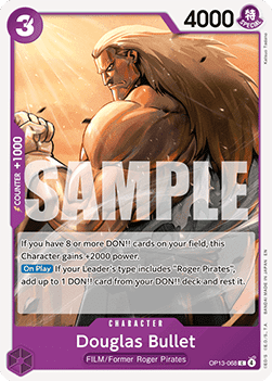 (068) One Piece TCG OP13: Carrying on his Will Single: Douglas Bullet (OP13-068)  Common