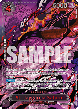 (083) One Piece TCG OP13: Carrying on his Will Single: St. Jaygarcia Saturn (OP13-083) (V.3)  Special Rare