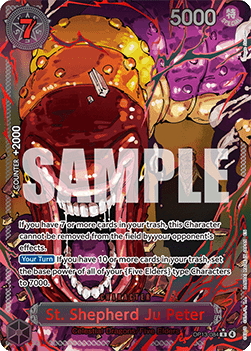 (084) One Piece TCG OP13: Carrying on his Will Single: St. Shepherd Ju Peter (OP13-084) (V.3)  Special Rare