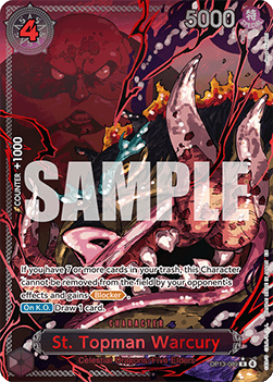 (089) One Piece TCG OP13: Carrying on his Will Single: St. Topman Warcury (OP13-089) (V.3)  Special Rare