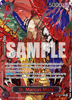 (091) One Piece TCG OP13: Carrying on his Will Single: St. Marcus Mars (OP13-091) (V.3)  Special Rare