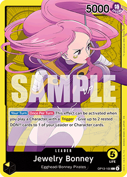 (100) One Piece TCG OP13: Carrying on his Will Single: Jewelry Bonney (OP13-100) (V.1)  Leader
