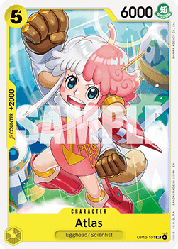 (101) One Piece TCG OP13: Carrying on his Will Single: Atlas (OP13-101)  Uncommon