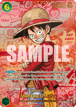 (118) One Piece TCG OP13: Carrying on his Will Single: Monkey.D.Luffy (OP13-118) (V.5)  Manga Rare