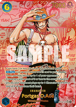 (119) One Piece TCG OP13: Carrying on his Will Single: Portgas.D.Ace (OP13-119) (V.6)  Manga Rare
