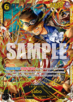 (120) One Piece TCG OP13: Carrying on his Will Single: Sabo (OP13-120) (V.1)  Secret Rare