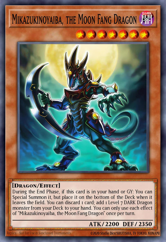 (027) YuGiOh TCG LEDE: Legacy of Destruction Single: Mikazukinoyaiba, the Moon Fang Dragon  Common