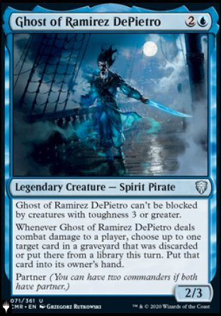 (071) Magic The Gathering The List Single: Ghost of Ramirez DePietro  Uncommon