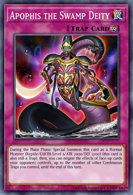 (110) YuGiOh TCG MZTM: Maze of the Master Single: Apophis the Swamp Deity  Rare