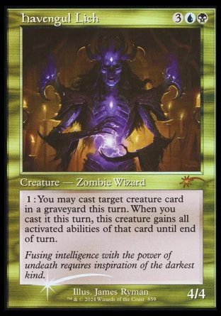 (859) Magic The Gathering Secret Lair Drop Series Single: Havengul Lich  Mythic