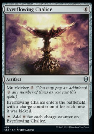 (859) Magic The Gathering Commander Legends: Battle for Baldur's Gate: Extras Single: Everflowing Chalice  Uncommon