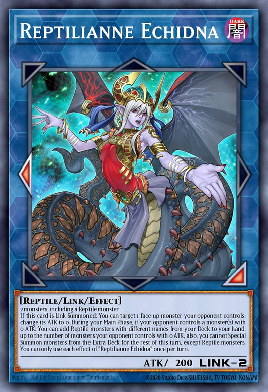 (016) YuGiOh TCG DUOV: Duel Overload Single: Reptilianne Echidna  Ultra Rare