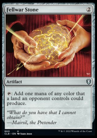 (860) Magic The Gathering Commander Legends: Battle for Baldur's Gate: Extras Single: Fellwar Stone  Uncommon