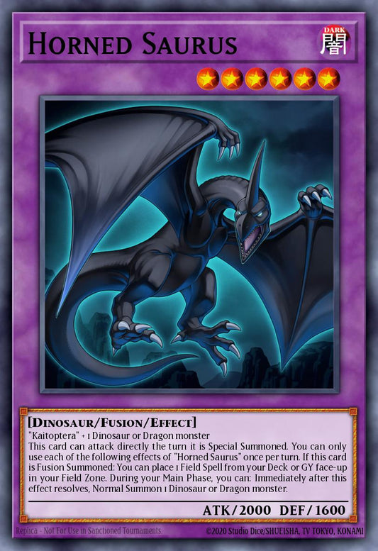 (271) YuGiOh TCG MP24: 25th Anniversary Tin: Dueling Mirrors Single: Horned Saurus  Ultra Rare
