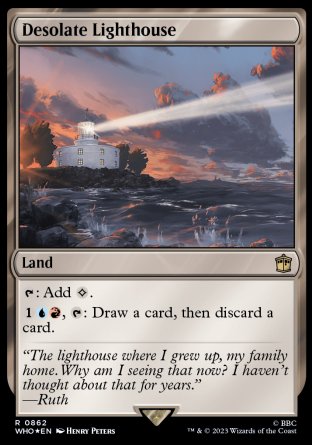 (862) Magic The Gathering Universes Beyond: Doctor Who: Extras Single: Desolate Lighthouse (V.2)  Rare