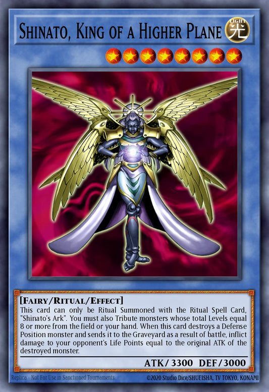 (EN016) YuGiOh TCG DCR: Dark Crisis Single: Shinato, King of a Higher Plane (V.2 - Ultra Rare)  Ultra Rare