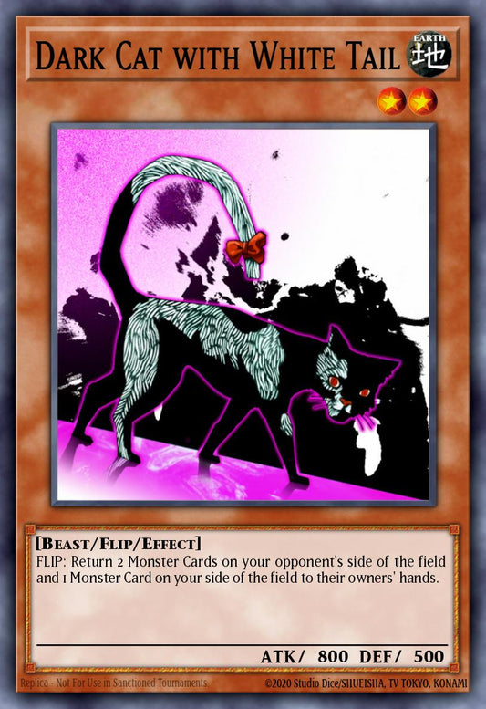 (083) YuGiOh TCG MFC: Magician's Force Single: Dark Cat with White Tail  Common