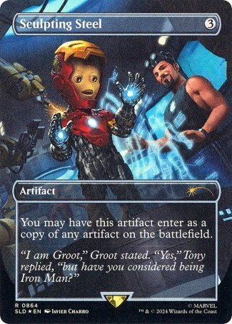 (864) Magic The Gathering Secret Lair Drop Series Single: Sculpting Steel  Rare