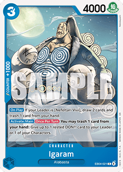 (EB04-021) One Piece TCG The Azure Sea's Seven Single: Igaram (EB04-021)  Common