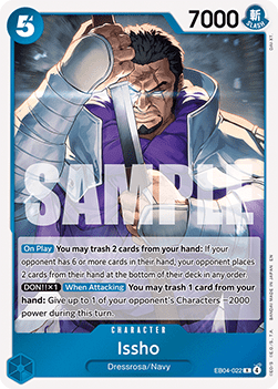 (EB04-022) One Piece TCG The Azure Sea's Seven Single: Issho (EB04-022) (V.1)  Rare