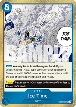 (EB04-028) One Piece TCG The Azure Sea's Seven Single: Ice Time (EB04-028)  Rare