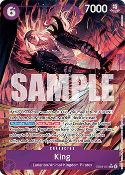 (EB04-031) One Piece TCG The Azure Sea's Seven Single: King (EB04-031) (V.2)  Alternate Art