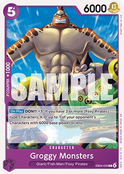 (EB04-033) One Piece TCG The Azure Sea's Seven Single: Groggy Monsters (EB04-033)  Common