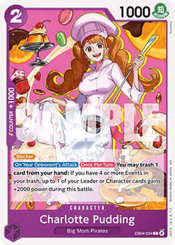 (EB04-034) One Piece TCG The Azure Sea's Seven Single: Charlotte Pudding (EB04-034)  Common