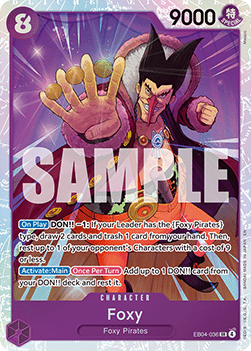(EB04-036) One Piece TCG The Azure Sea's Seven Single: Foxy (EB04-036) (V.1)  Super Rare