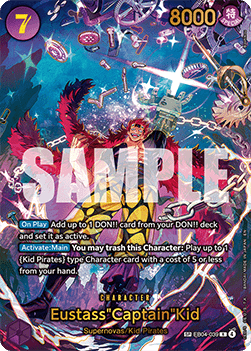 (EB04-039) One Piece TCG The Azure Sea's Seven Single: EustassCaptainKid (EB04-039) (V.2)  Special Rare