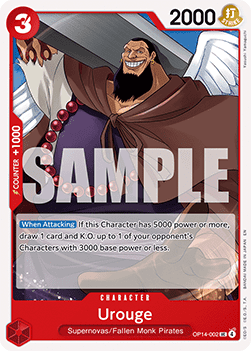 (002) One Piece TCG The Azure Sea's Seven Single: Urouge (OP14-002)  Uncommon