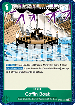 (039) One Piece TCG The Azure Sea's Seven Single: Coffin Boat (OP14-039)  Uncommon