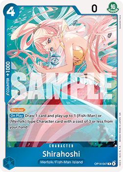 (047) One Piece TCG The Azure Sea's Seven Single: Shirahoshi (OP14-047)  Rare