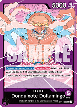 (060) One Piece TCG The Azure Sea's Seven Single: Donquixote Doflamingo (OP14-060) (V.1)  Leader