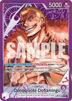 (060) One Piece TCG The Azure Sea's Seven Single: Donquixote Doflamingo (OP14-060) (V.2)  Alternate Art