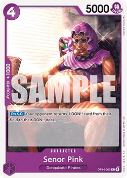 (065) One Piece TCG The Azure Sea's Seven Single: Senor Pink (OP14-065)  Common