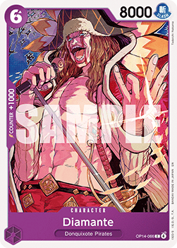 (066) One Piece TCG The Azure Sea's Seven Single: Diamante (OP14-066)  Common