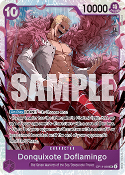 (069) One Piece TCG The Azure Sea's Seven Single: Donquixote Doflamingo (OP14-069) (V.1)  Super Rare