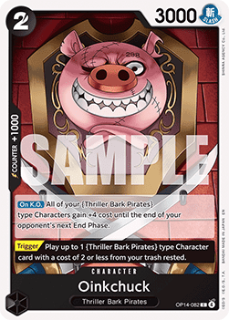 (082) One Piece TCG The Azure Sea's Seven Single: Oinkchuck (OP14-082)  Common