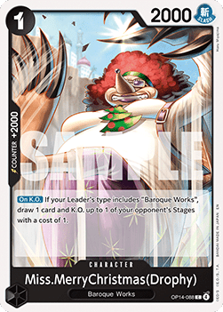 (088) One Piece TCG The Azure Sea's Seven Single: Miss.MerryChristmas(Drophy) (OP14-088)  Common