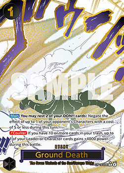 (096) One Piece TCG The Azure Sea's Seven Single: Ground Death (OP14-096) (V.2)  Alternate Art
