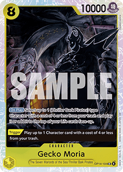 (104) One Piece TCG The Azure Sea's Seven Single: Gecko Moria (OP14-104) (V.1)  Super Rare