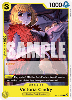 (109) One Piece TCG The Azure Sea's Seven Single: Victoria Cindry (OP14-109)  Common