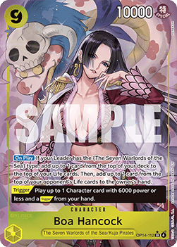 (112) One Piece TCG The Azure Sea's Seven Single: Boa Hancock (OP14-112) (V.2)  Alternate Art